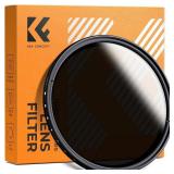 K&F CONCEPT 72mm Variable ND2-ND400 ND Lens Filter (1-9 Stops) for Camera Lens, Adjustable Neutral Density Filter with Microfiber Cleaning Cloth (B-Series)