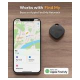 ATUVOS Air Tracker Tags-4 Pack, Bluetooth Luggage Tracker Works with Apple Find My APP (iOS Only, Not for Android), Keys Finder and Item Locator for Luggage, Backpack, Suitcases, Replaceable Battery