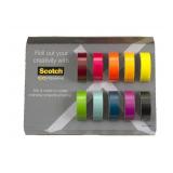 Scotch Washi Tape, 10 Rolls, Great for Use in Bullet Journal, School Supplies, Craft Supplies, and Teacher Appreciation Gifts (C317-10-SIOC)