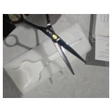 ULG Professional Hair Cutting Scissors 6.5 Inch Sharp Barber Shears, Stainless Steel Symmetrical Salon Haircut Scissors for Women, Men, Kids, Gloss Paint Finish, Black