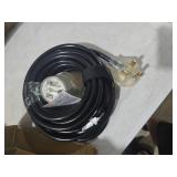 POWGRN 25ft Welder Extension Cord Outdoor with LED Indicator, 12 Gauge NEMA 6-50 Heavy Duty Welding Cord 3 Prong, 250V 12AWG SJTW Black, ETL