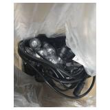 Mlambert 3-Color in 1 Solar String Lights Outdoor Waterproof Dimmable, 48ft Remote LED Patio Lights,15 Hanging Sockets Shatterproof Light for Backyard