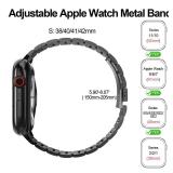 2-Pack Compatible for Apple Watch Band 42mm(Series 10/11) 41mm 40mm 38mm, Stainless Steel Replacement Strap Metal Bands for Series 11/10/9/8/7/6/5/4/3/2/1/SE/SE2/SE3 Women Men,Black+StarLight