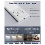 Under Cabinet Lighting, 12 Inch Motion Sensor Light Indoor, 1800mAh USB Rechargeable Closet Light, 3 Color Temperature Operable LED Lights, Can Be Used for Wardrobes, Cabinets, Stairs (3 Pack)