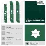 UDC Parts 942-0611A 942-0612A Mower Blades for Cub Cadet 46 Inch LT1045 LT1046 742-0611A 742-0611 742-0612A 742-0612 942-04124 942-04125 i1046 1180 1212 1800 MTD Troy Bilt 742-04125/3 Pack/Mulching