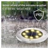 INCX Solar Lights Outdoor Waterproof,12 Pack Solar Lights for Outside, Solar Garden Lights Landscape Lighting for Patio Pathway Lawn Yard Deck Driveway Walkway, Warm White