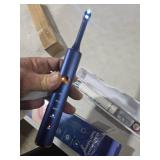 Tooth Polisher, Tooth Whitening Kit for Teeth Cleaning and Whitening, Rechargeable Teeth Polisher for People/Pets,Teeth Cleaning Kit with 5 Brush Heads,4 Speed Modes and LED Light, Waterproof(Blue)