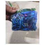 Women Halter String Bikini Set Floral Print Sexy Thong Cheeky Two Piece Swimsuits Lace Trim Bow Bathing Swimwear (Malachite Blue b, M)