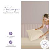 Carressa Linen 100% Egyptian Cotton Pillow Cases Set of 2-600 Thread Count Ivory Cream Standard/Queen Pillowcase for Sleeping, Soft, Silky Sateen Bed Pillow Cover, Extra Long Staple Pillowcases