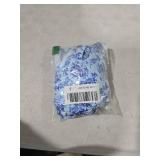 ZAFUL Bikini Sets for Women Triangle Textured Plunging High Cut Cheeky Bikini Swimsuits Two Piece Bathing Suits(3-Floral Blue, L)