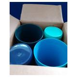 US Acrylic Newport 32 ounce Unbreakable Plastic Stackable Iced-Tea Tumblers in 4 Coastal Colors | Set of 12 Drinking Cups | Reusable, BPA-free, Made in the USA, Top-rack Dishwasher and Microwave Safe