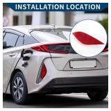 Hihaha No.8191047030 Car Bumper Reflector for Toyota Prius 2019-2022 / Rear Right Bumper Reflector Side Marker/Durable ABS / 1 Pc Red
