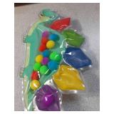 Christmas Stocking Stuffer Gift for Toddler Grandkid Boys Dinosaur Color Sorting Sensory Toy Fine Motor Roadtrip Travel Essential Autism Dementia Fidget Preschool Classroom Activities for Kid Aged 3-5