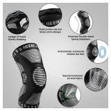 NEENCA Professional Knee Brace for Pain Relief, Medical Knee Support with Patella Pad & Side Stabilizers, Compression Knee Sleeve for Meniscus Tear, ACL, Joint Pain, Runner, Workout (Black, XXX-Large)