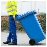 Zerodeko 1set Rubber Wheels for Trash Can Lightweight Garbage Can Wheels with Hollow Shaft Easy Installation for Efficient Waste Collection Quiet Design Noise-Sensitive Environments