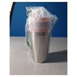 MISSING LIDS ommeka Kids Cups Spill Proof, 4 Pack 12oz Stainless Steel Toddler Cups with Straws and Lids, Sippy Cup with Silicone Sleeves, Kids Cups for School Home