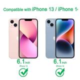 XWMHHP Compatible with iPhone 14/13 Case Golden Leopard Sunflower Design for Women Girls, 3-Layer Rugged Shockproof Anti-Slip Hard Bumper Silicone Rubber Heavy Duty Protection Cover - Cheetah Print