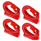 Gedlex 3 Ton Weld on Anchor Hook 4 Pack,Alloy Steel Weld on Hook G80,Heavy Duty Lifting Hook,Welding Hooks for Wrecker Crane Tractor Rigging Lifting 6600Lbs