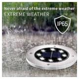 INCX Solar Lights Outdoor Waterproof, 24 Pack Solar Light for Outside, Garden Lights Landscape Lighting for Patio Pathway Lawn Yard Deck Driveway Walkway, Cold White