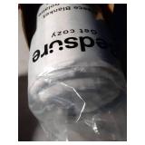 Bedsure GentleSoft Fleece Blankets King Size Light Grey - Bed Blanket Soft Lightweight Plush Cozy Fuzzy Luxury Microfiber, 108x90 inches