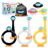 WeeHomm Pool Diving Toys for Kids, 9 PCS Swimming Pool Diving Rings, Summer Duck Dive Sticks with Duck Float Toys for Kids 4-8 8-12, Fun Outdoor Underwater Pool Games for Teens