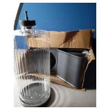 Gardner Pet Automatic Gravity Cat Food Feeder and Water Dispenser Stainless Steel Two-in-One Set Large Capacity Dispenser for Pets Dogs, Puppies, Kittens-(0.8 Gallons x 2)