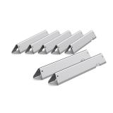 WEMEIKIT 66797 & 66033 Flavorizer Bars 17-Inch Replacement for Weber Genesis II E-410 E-415 S-435, Genesis II/LX 400 Series (2017 and Newer) Grill Parts, Stainless Steel Flavor Bars, Pack of 7