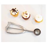 Jenaluca Medium Scoop - Cookie & Mini Cupcake Scooper - 1.5 tablespoon Disher #50 stainless steel baking scoop