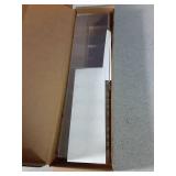 Malldii 9.5â Large Acrylic Straw Holder for Cabinet Door - Reusable Tumbler Straw Organizer Storage, Small Kitchen Accessories Container, Ultra Sticky Cupboard Door Mounted (Transparent)