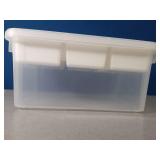 Citylife 17 QT Plastic Storage Box with Removable Tray Craft Organizers and Storage Clear Storage Container for Organizing Bead, Tool, Sewing, Playdoh