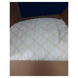 YZ HOME Long Body Pillow for Adults - Firm Body Pillow Insert with Shredded Blue Memory Foam, Adjustable Height, Soft Support for Side Sleeping, Pregnant Women, Washable (20x54 Inch, White)