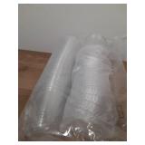 Ziliny 50 Sets Clear Plastic Coffee Cups with Sip Lids, Disposable Plastic PET Crystal Cups for Iced Coffee, Smoothie, Cold Beverage, Drink Shops and Party Catering(Clear,12 oz)