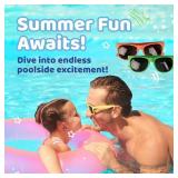 Neliblu 48 Pack Summer Party Favors For Kids - Pool Party Decorations For Kids Birthday, Beach Theme Party Supplies, Includes: 12 Neon Sunglasses, 12 Beach Balls,12 Water Guns, and 12 Pack Bubbles