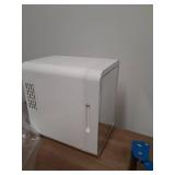 4L Skincare Fridge with LED Mirror - Portable Cooler/Warmer for Cosmetics & Food, Perfect for Bedroom, Car, Office, White