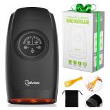 cotsoco Hand Massager with Heat and Compression, 6 Levels Hand Therapy for Arthritis and Carpal Tunnel Relief, Finger and Wrist Cordless Massager Machine for Pain Relief, Gifts for Women Men, Black