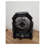 Misting Fan Portable with RGB Lantern, 30000 mAh Rechargeable Camping Mist Fan with Emergency Hurricane Supplies, Perfect Cooling Mister for Outdoor Travel