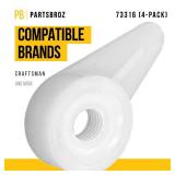PartsBroz 73316 Filter Nut Plate Retainer (4-Pack) - Compatible With Craftsman Ridgid Wet Dry Vacuum - Replaces 83872 9-16938 Ultra Durable Replacement Repair Parts
