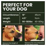 BRONZEDOG Dog Muzzle Adjustable Durable PVC Wire Basket for Large and Extra Large Dogs with Leather Straps Breathable, Drinkable, Training, Prevents Biting (PVC, Great Dane)