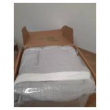 SE SOFTEXLY Cotton Muslin Throw Blanket for Adults,Breathable 4-Layer Yarn Dyed Linen Texture Gauze Blanket for Bed Sofa Couch,Super Soft Light Weight Blanket for All Seasonï¼50\"x60\",Greyï¼