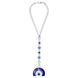 Evil Eye Car Hanging Ornament Evil Blue Eye Charms for Rear View Mirror Beaded Decor Car Accessories Pendent for Window Door Frame Balcony(Classic Style)