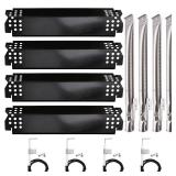 Grill Replacement Parts for Home Depot Nexgrill 720-0830H 720-0783E 720-0888 720-0888N 720-0864M, 4-Pack Heat Plate Shields Grill Burners and Ignition for Nexgrill Replacement Parts 4 Burner 720-0830H