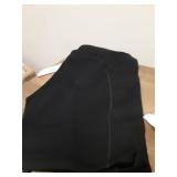 IUGA Biker Shorts Women 6\" Tummy Control Workout Shorts Women with Pockets High Waisted Yoga Running Gym Spandex Compression Black XL