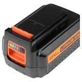 powerost 40V MAX Lithium Battery: Replacement for Black and Decker 40 Volt LBX2040 LBXR2036 LBXR36 LBX1540 LBX2540 Compatible with 36V Li Ion Charger