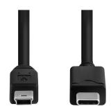 Vebner 20-Foot Mini USB 5-Pin to USB Type C Cable - Extra Long Tethering Cable - Compatible with Canon, GoPro, Yeti Microphones, Dash Cams, Tomtom GPS Systems, MP3 Players and More.