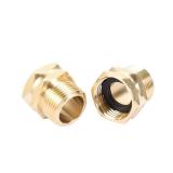 Brass Garden Hose Adapter, 3/4â GHT Female x 3/4â NPT Male Connector,GHT to NPT Adapter Brass Fitting,Brass Garden Hose to Pipe Fittings Connect 2pcs (3/4â Female x 3/4â NPT Male)