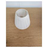 Small White Pleated Lamp Shade