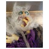 Purple Haunted Hill Farm Purple Witch (missing hat)  - Retail: $60