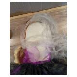 Purple Haunted Hill Farm Purple Witch (missing hat)  - Retail: $60