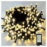 Super Long 400 LED 100FT Christmas Lights, Bright Bubble Led Christmas Tree Lights with 8 Modes & Memory, 2025 Upgraded Twinkle LED String Lights for Indoor Outdoor Xmas Party Decorations, Warm White