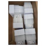 Sterilite Set of (10) 6 Quart Storage Boxes  Clear Plastic Storage Bin with Snap-on Lid  White, 6 Packs of 10